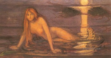 Artworks in 150 Subjects Painting - edvard munch lady from the sea Edvard Munch Expressionism
